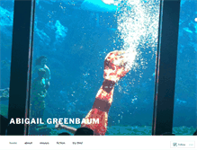 Tablet Screenshot of abigailgreenbaum.com